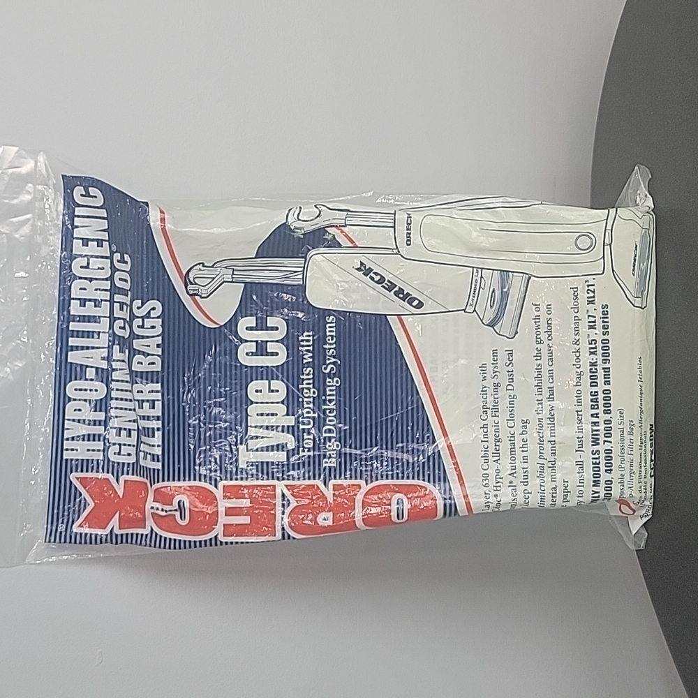 ORECK Type CC Vacuum bags